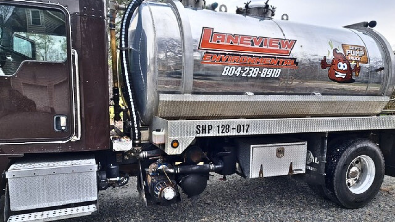 Laneview Septic Truck Banner